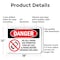 Signmission No Cell Phone Use In Area, 18 in W x Rectangle, Aluminum OS-2PACK-DS-A-1218-L-1736 - alternate 5